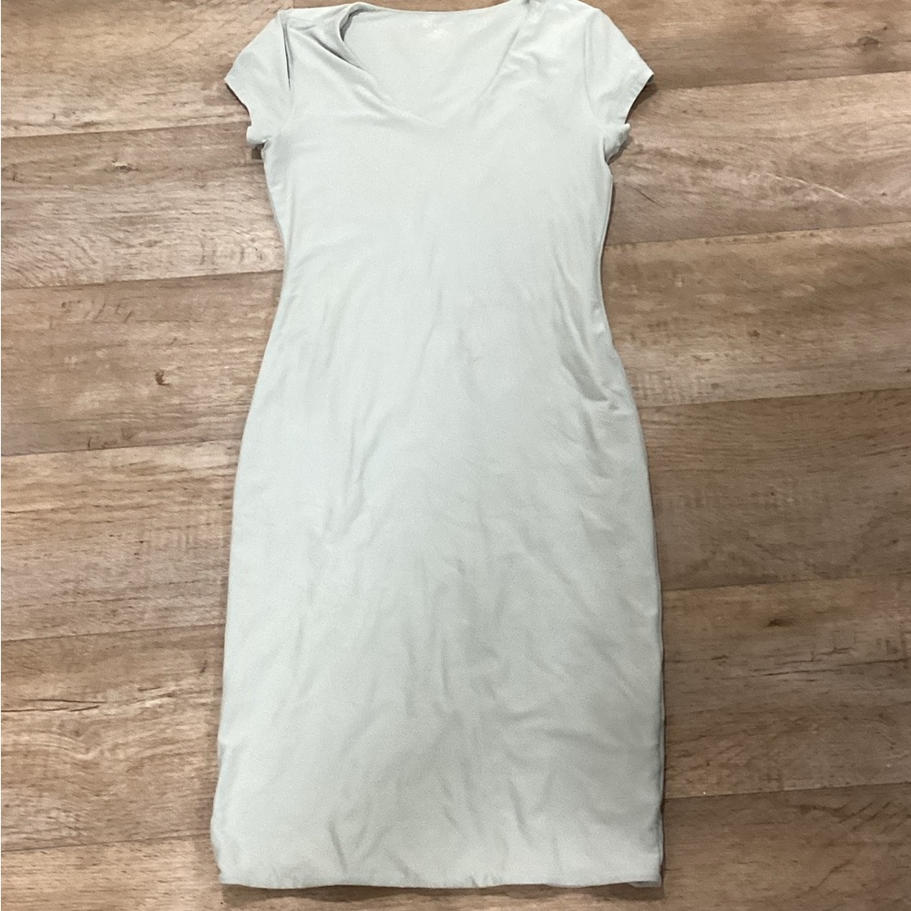 No Boundaries Light Gray Midi Dress